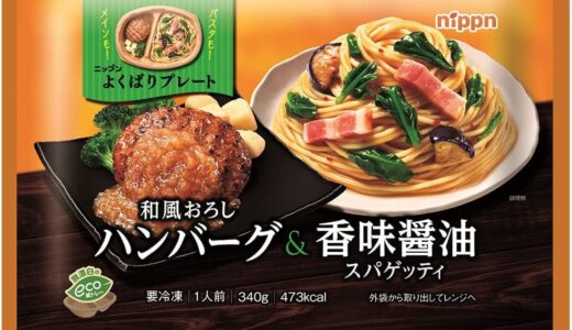 ニップン　よくばりプレート　和風おろしハンバーグ&香味醤油スパゲッティ　を食べてみた