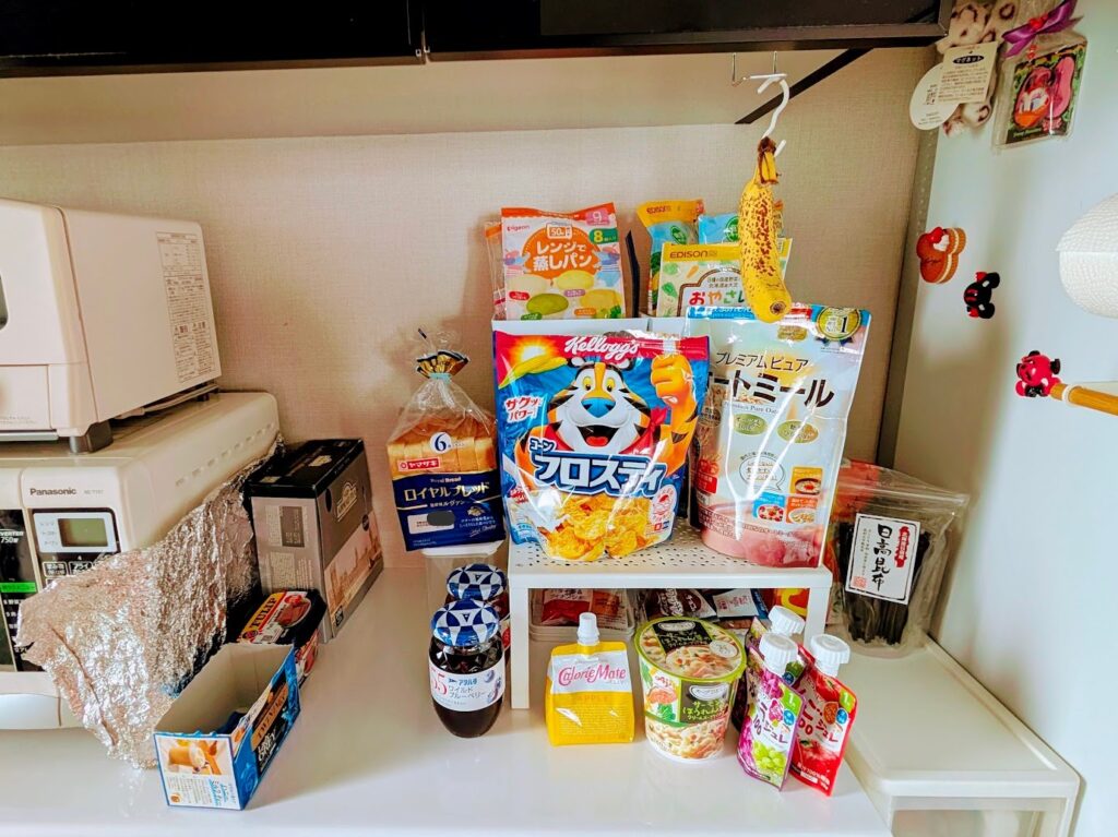 キッチンのレンジ横を片付けてもごちゃつく話 | そらちんブログ|ズボラで便利が大好き人間の子育て奮闘体験談