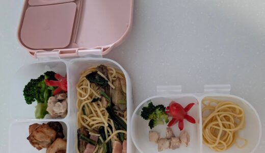 幼児＆自分用お弁当箱「b.box」の「スナックボックス」と「ミニランチボックス」子どもは超気に入り、お手入れ楽ちんでよかった