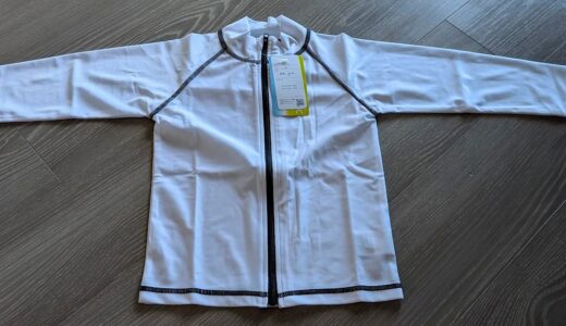 【3歳0ヶ月】身長89cmの我が子にラッシュガードの110cmを買った