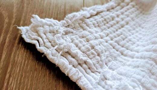 「ケラッタ イブル ベビー バスタオル」3年2ヶ月使ったらこうなった。けどまた新しいのを買った