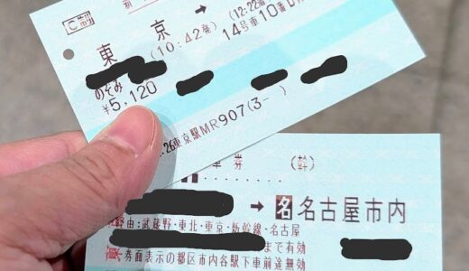 障害者割引で名古屋まで新幹線で日帰り